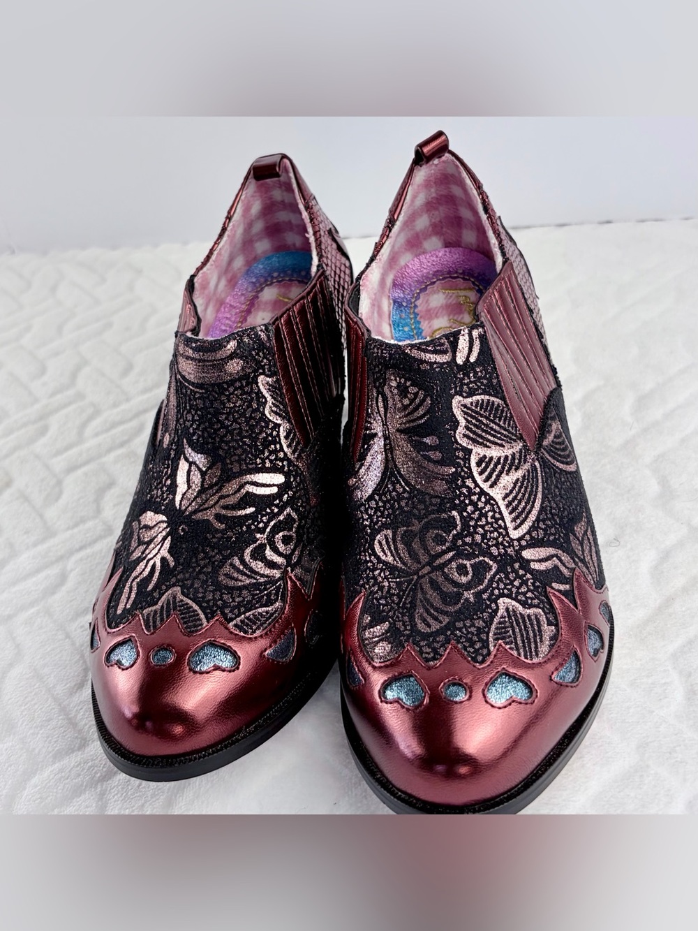 Irregular Choice Rare Metallic Butterfly Barbarosa Booties Women’s 9.5 / 10